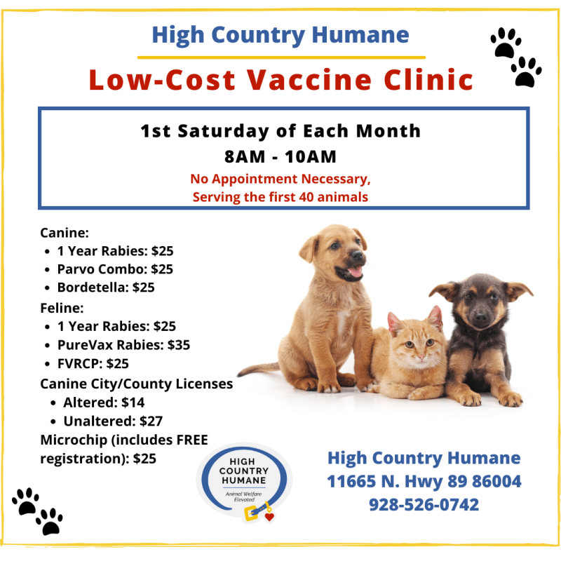 Free Low Cost Pet Vaccinations Near Me